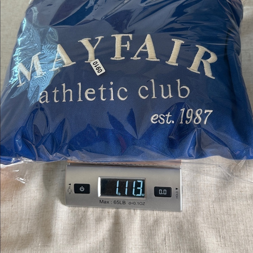 Mayfair Group blue athletic club embroidered sweatshirt - Picture 8 of 8